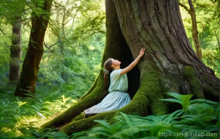 생태 리터러시와 사회적 책임의 관계 - **Prompt Title: Forest Whisperer's Connection**
    **Image Prompt:** A serene, wide-angle shot of a...