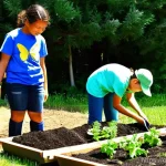 Home 22 생태 리터러시 교육에서의 평가 기준 - **"Green Thumbs in Action: Community Garden Project"**
A vibrant, sunlit image of a diverse grou...